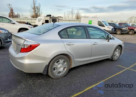 2012 Honda Civic Hybrid z USA, uszkodzony, nr VIN JHMFB4F20CS010927